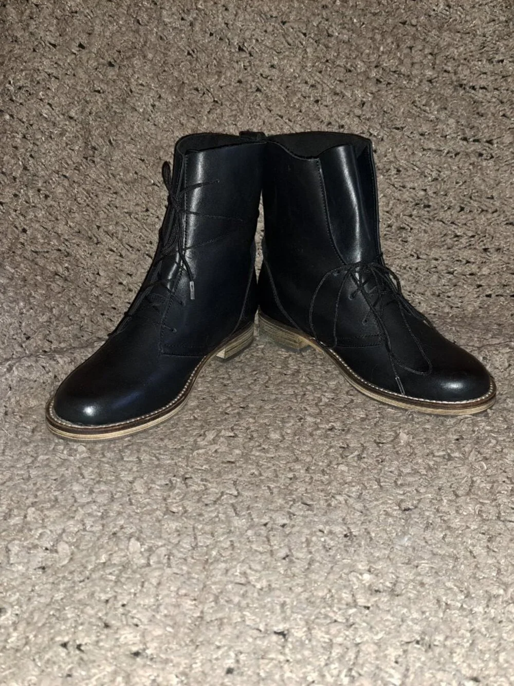 CHELSEA CREW-Black Label-Black Leather Boot-Soft/Slouchy Leather-Sz 37-NWOB - Picture 4 of 8